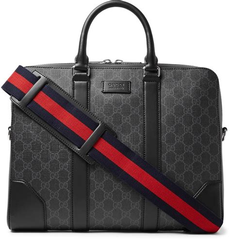 gucci mens briefcase black|gucci handbags for men.